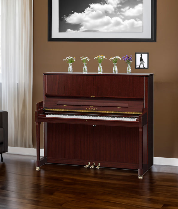 Kawai 51" K-500 Polished Mahogany Upright Piano