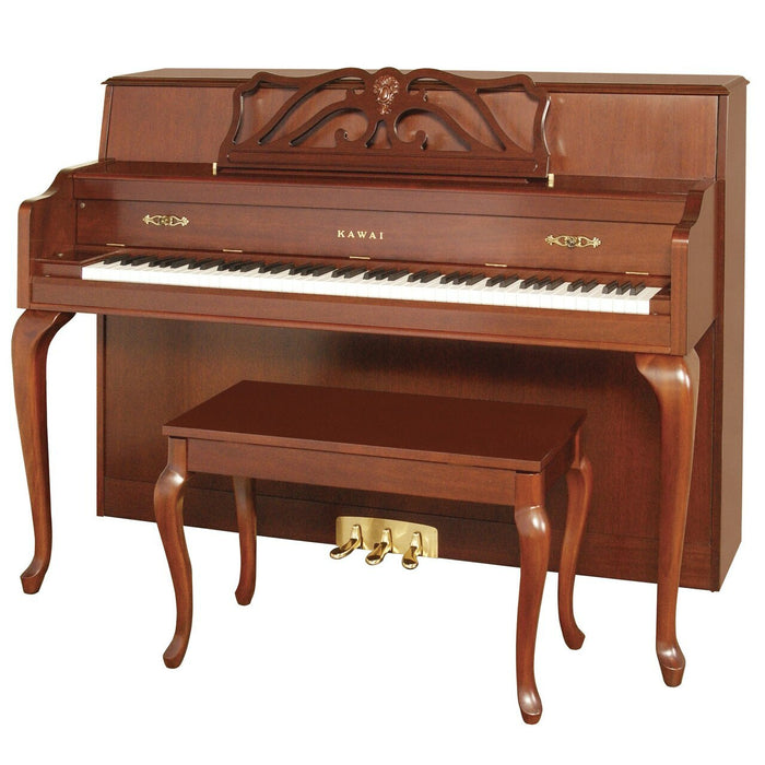 Kawai 607 Designer Console Piano | Queen Anne Classic Mahogany Finish