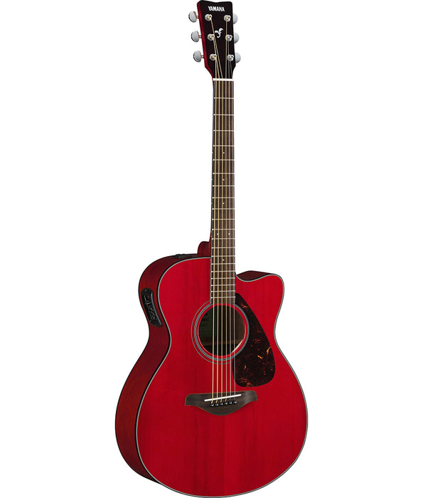 Yamaha FSX800CRR Small Body Solid Top Acoustic-Electric Guitar - Ruby Red