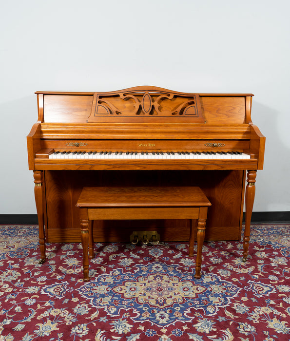 Wurlitzer Classic Upright Piano | Oak | SN: 2808735 | Used