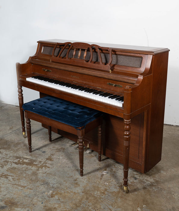 Kawai 708- E Upright Piano (1986) | Walnut | Serial No. 1702487 | Used