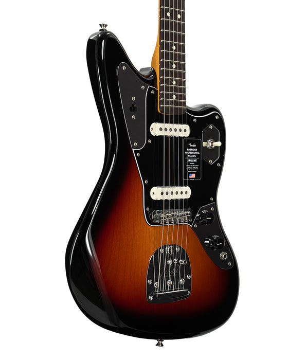 Fender American Professional Classic Jaguar, Rosewood Fingerboard - 3-Color Sunburst