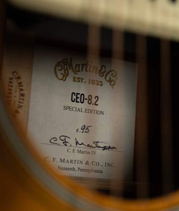 2017 Martin CEO 8.2E Limited Edition Jumbo Acoustic-Electric Guitar - Spruce/Mahogany