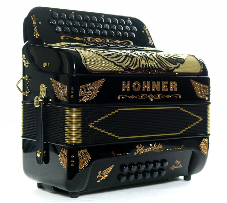 Hohner Anacleto Rey Aguila TT 5S FBbEb/GCF Accordion Black