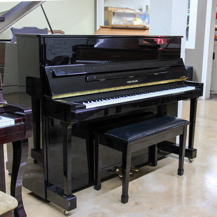 Cable-Nelson Polished Ebony Upright Console Piano