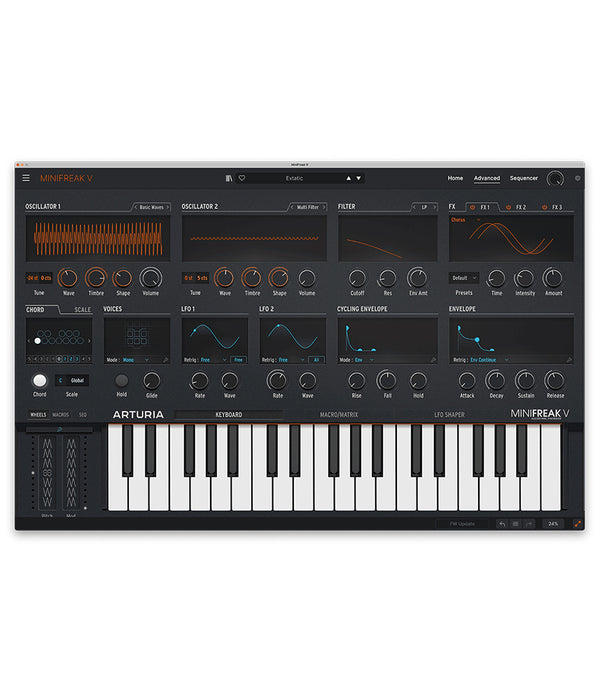 Arturia MiniFreak V 37-Key Algorithmic Keyboard Synthesizer