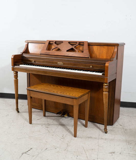 Wurlitzer Upright Piano (1981) in Satin Walnut | Model 1740 | Serial No. 1648510 | Used