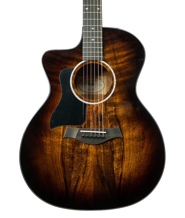 Taylor 224ceKDLX Koa Lefty Grand Auditorium Acoustic-Electric Guitar - Shaded Edge Burst