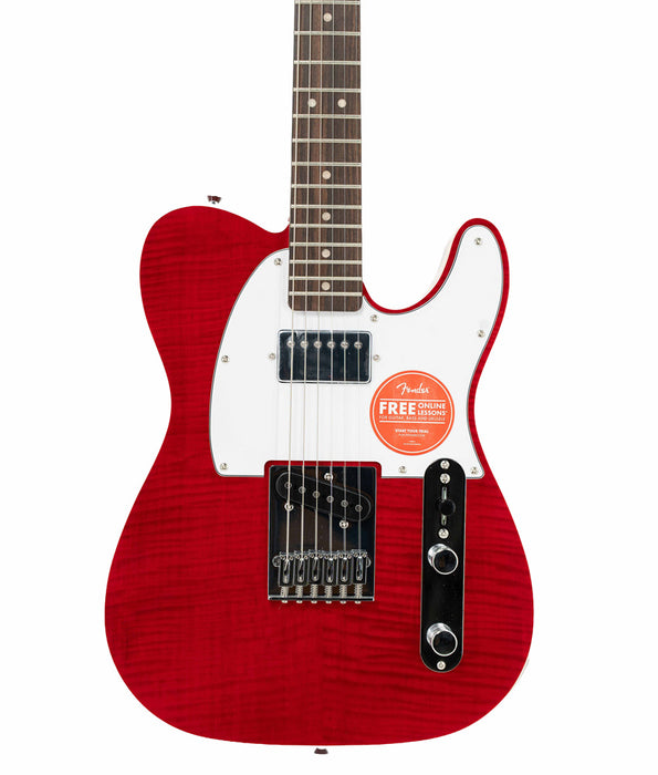 Pre-Owned Squier Affinity Series Telecaster FMT SH Electric Guitar - Crimson Red Transparent | Used