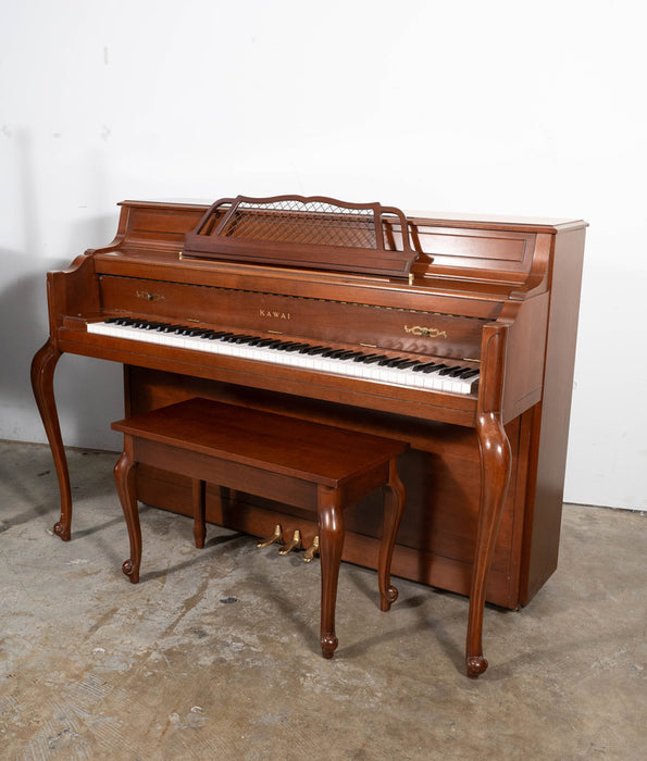 Kawai 601-F Upright Piano (1989) | Satin Mahogany | Serial No. A9590 | Used