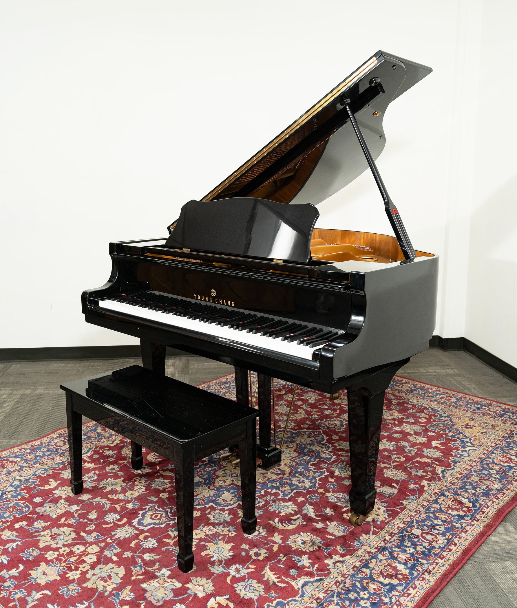 Young Chang TG-150 Baby Grand Piano | Polished Ebony | SN: CG0000794 ...