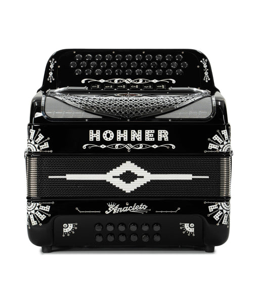 Hohner Anacleto Rey Del Norte Two-Tone EAD/FBE Accordion - Black w