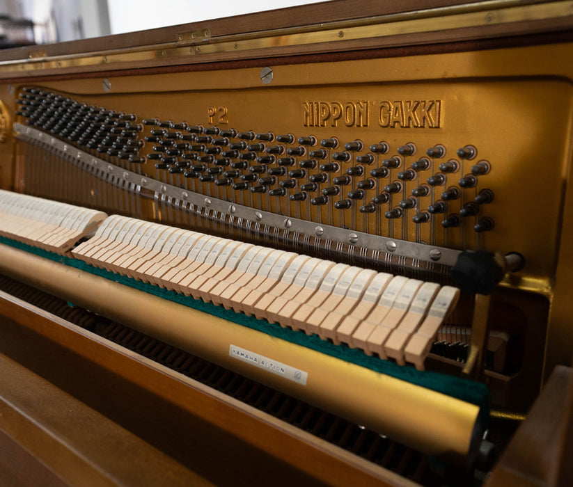 Yamaha P2 Upright Piano (1965) | Satin Oak | Serial No. 479755 | Used