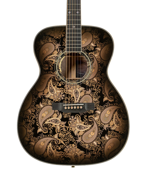 Martin Custom Shop M Paisley Ember Burst Acoustic-Electric Guitar | New