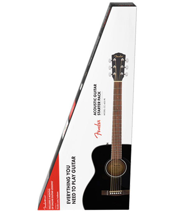 Fender CC-60S Concert Acoustic Guitar Pack V2 - Black