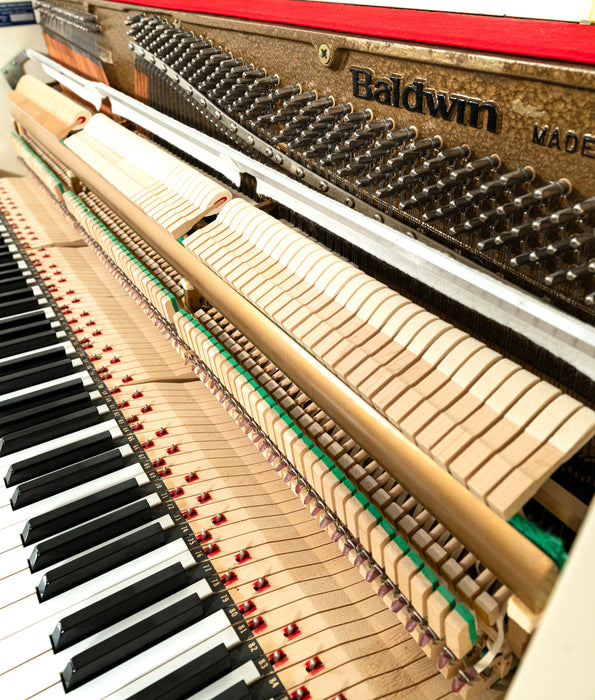 Baldwin E50HPI Upright Piano | Satin White | SN: 1508316 | Used