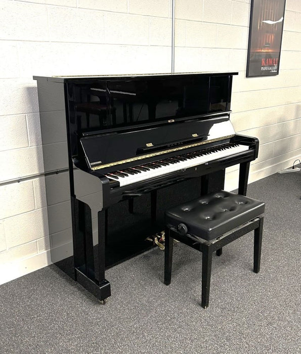 2003 Kawai K50E Upright Piano | Polished Ebony | 49" | Serial No. 2476473 | Used