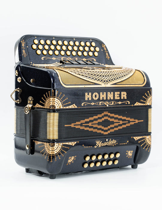 Hohner Anacleto Rey Del Norte Compact FBE Accordion - 5 Switch- Black | New