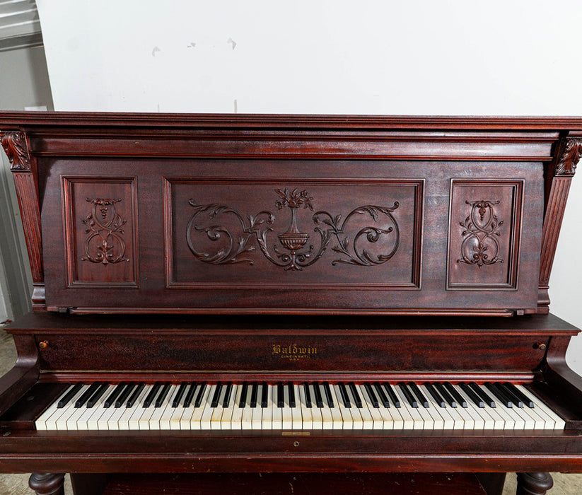 Baldwin Upright Piano (1910) | Antique Satin Mahogany | 55" | Serial No. 16797 | Used