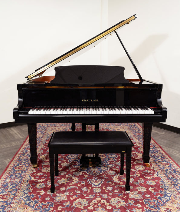 Pearl River 5'3" GP160 Grand Piano | Polished Ebony | SN: 1555565 | Used