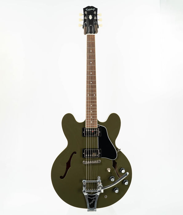 Pre-Owned Epiphone ES-335 Olive Drab Electric Guitar | Used