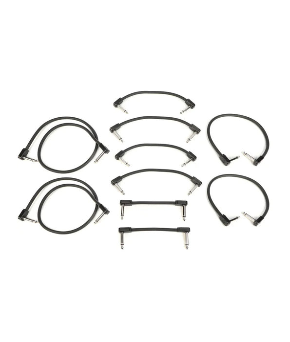 Ernie Ball Flex Patch Cables Pedalboard Pack - Black