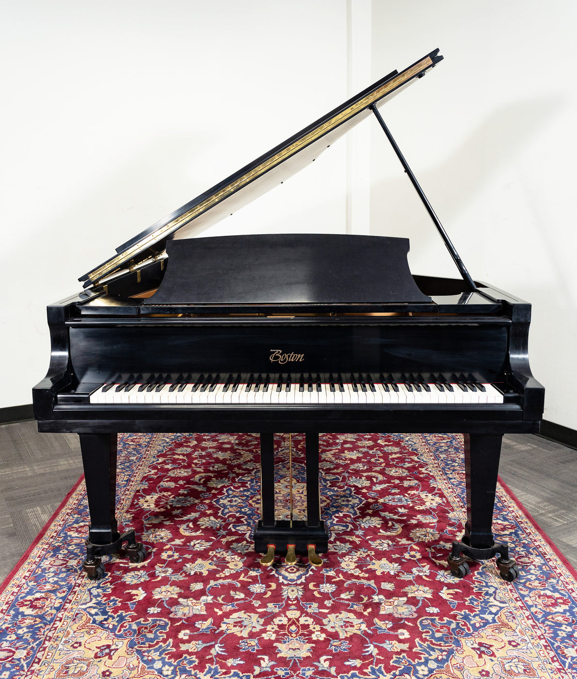 Boston Instruments Boston GP218 Grand Piano | Satin Ebony | Used — Alamo Music Center