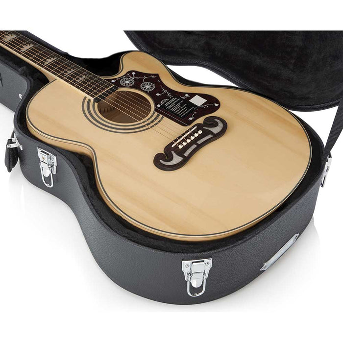 Gator Deluxe Wood Case for Jumbo Acoustic Guitars