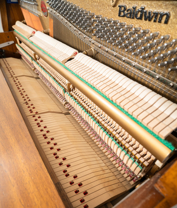 Baldwin 42" Acrosonic Upright Piano | Satin Oak | SN: 1432089