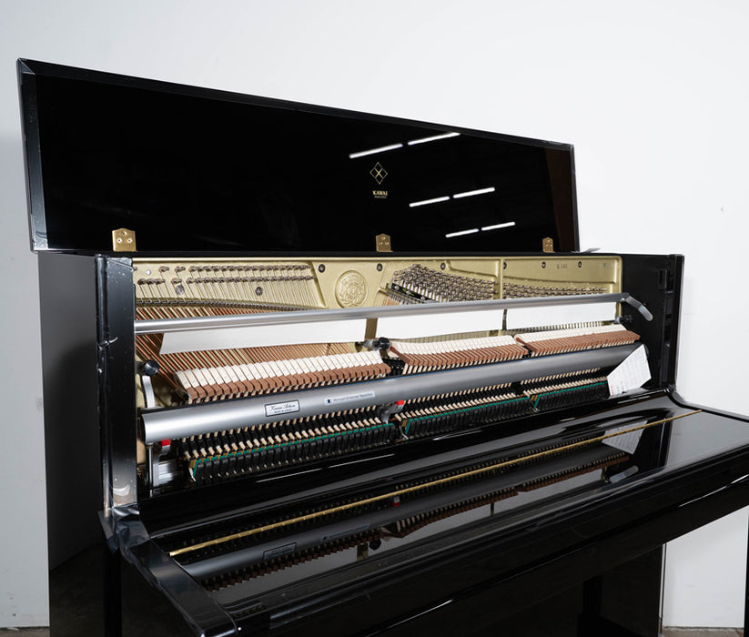 Kawai K-300 Upright Piano (2025) | Polished Ebony | 48” | Serial No. 2802944 | Used