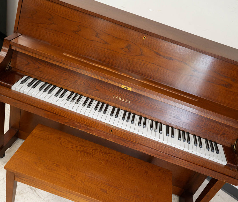 Yamaha P22 Upright Piano (2002) | Satin Walnut | Serial No. 282839 | Used