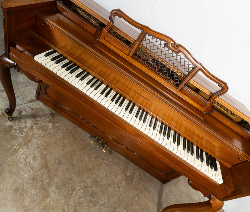 Story & Clark Console Upright Piano | Satin Walnut | Used
