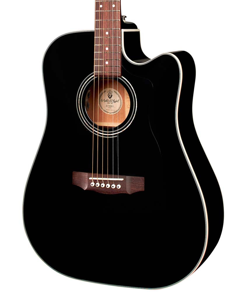Guild D-140CE Solid Spruce/Solid Mahogany Acoustic-Electric Guitar ...
