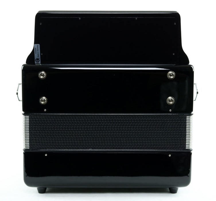 Hohner Corona II Xtreme FBbEb Button Accordion - Black