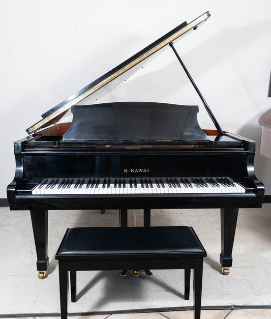 1982 Kawai KG2 Grand Piano | Polished Ebony | 5'10" | Serial No. 1306041P | Used