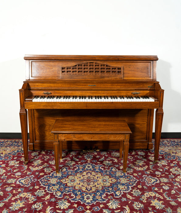 Baldwin N245 Upright Piano | Satin Walnut | SN: 377719 | Used