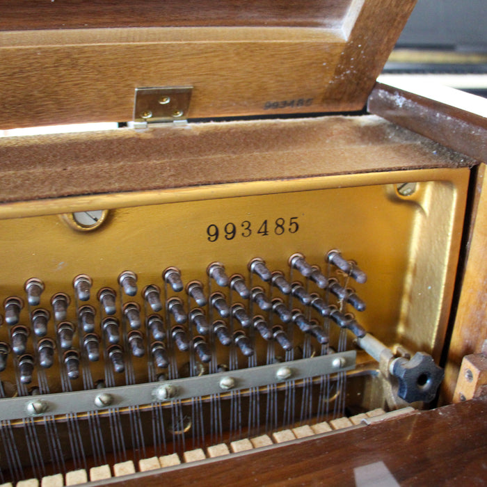 Yamaha Tiger Striped Spinet Piano