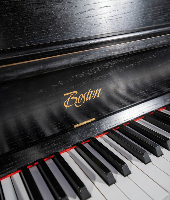 2018 Boston UP118S Performance Edition Upright Piano | Satin Ebony | 46.5" | Serial No. B193246 | Used