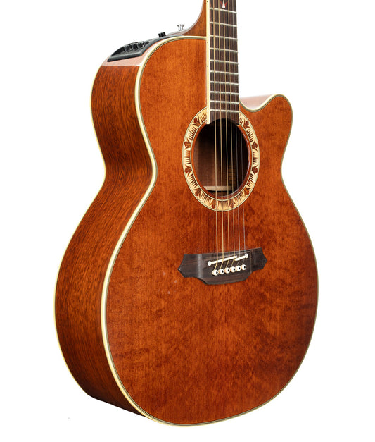 Pre-Owned Takamine EF508C Acoustic-Electric Guitar - Cherry Stain | Used