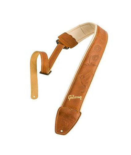 Gibson Montana Leather Guitar Strap with Memory Foam Pad | New