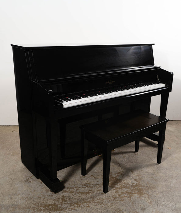 W.M. Knabe WMV-245 Upright Piano (2015) | Polished Ebony | Used