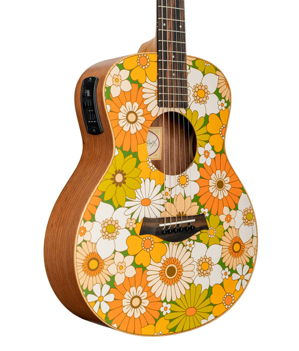 Taylor GS Mini-e Special Edition Spruce/Sapele Acoustic-Electric Guitar - Floral Green | New