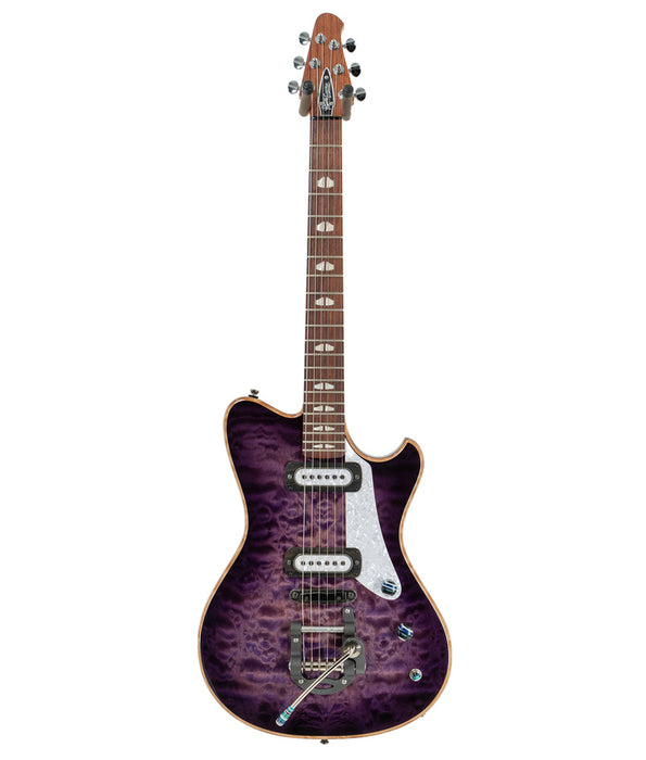 Powers Electric A-Type Electric Guitar - Purple Ube Burst | New