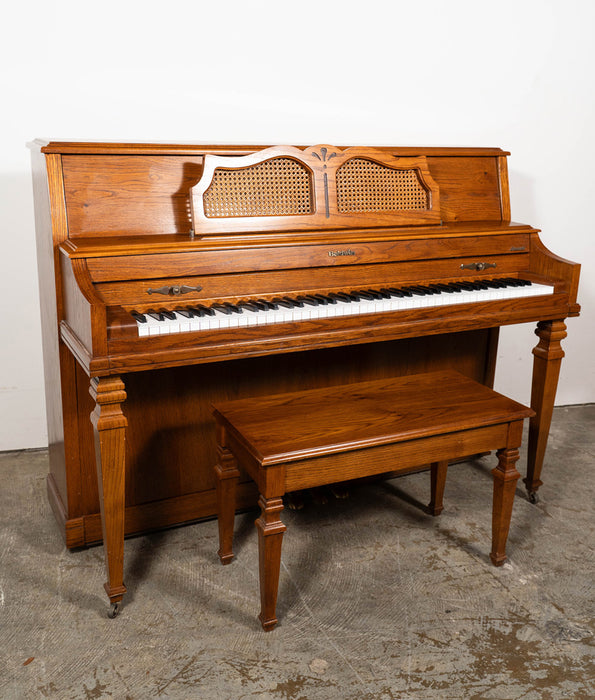 1989 Baldwin Acrosonic 255A Upright Piano | Oak | Serial No. 1468581 | Used