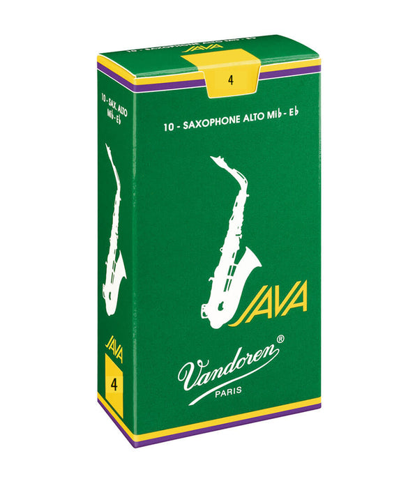 Vandoren SR264 Java #4 Alto Sax Reeds - 10 pack