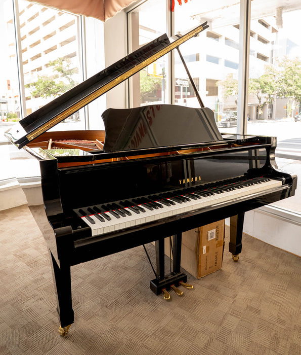 2001 Yamaha C6 7'  Conservatory Collection Grand Piano | Polished Ebony | Used