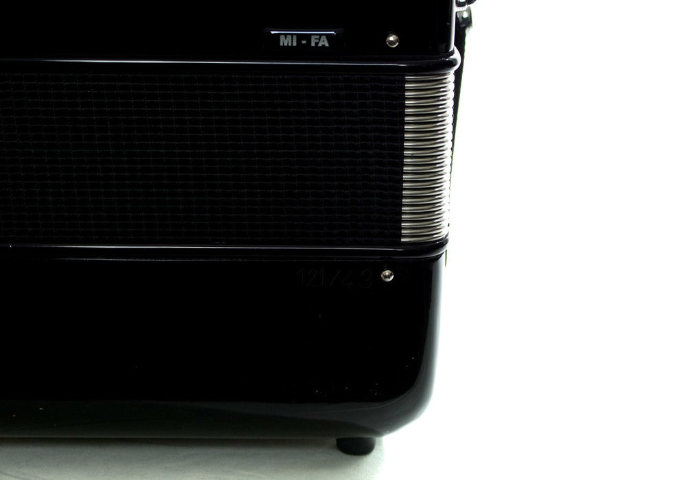 Hohner Anacleto Rey Del Norte TT FBbEb/EAD Accordion Black/Silver Hardware