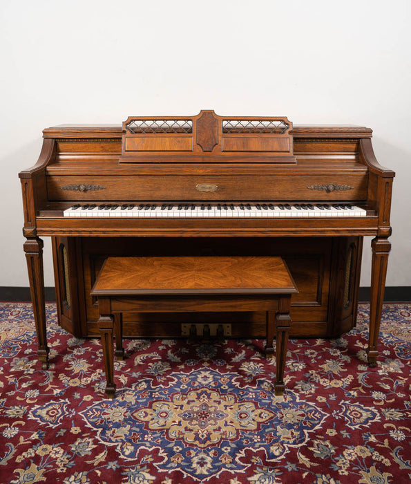 Lowrey Upright Piano | Satin Walnut | Used
