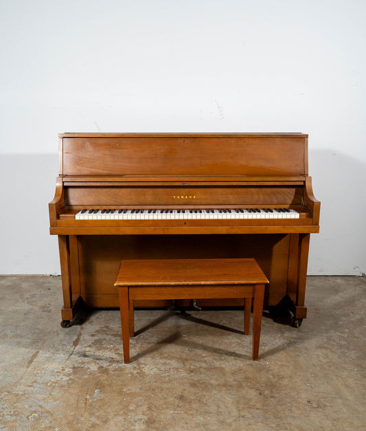 Yamaha P2 Upright Piano (1965) | Satin Oak | Serial No. 479755 | Used