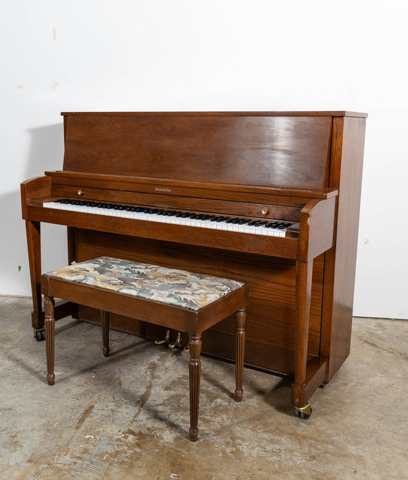 Baldwin 243 Studio Upright Piano (1987) | Satin Walnut | Serial No. 408039 | Used